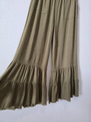 Umgee Ruffle Wide Leg Pants (S)