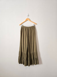 Umgee Ruffle Wide Leg Pants (S)