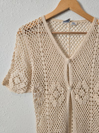 Vintage Crochet Cotton Top (L)