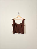 Abercrombie Brown Crop Tank (L)