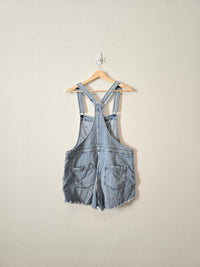 Aerie Denim Shortalls (L)