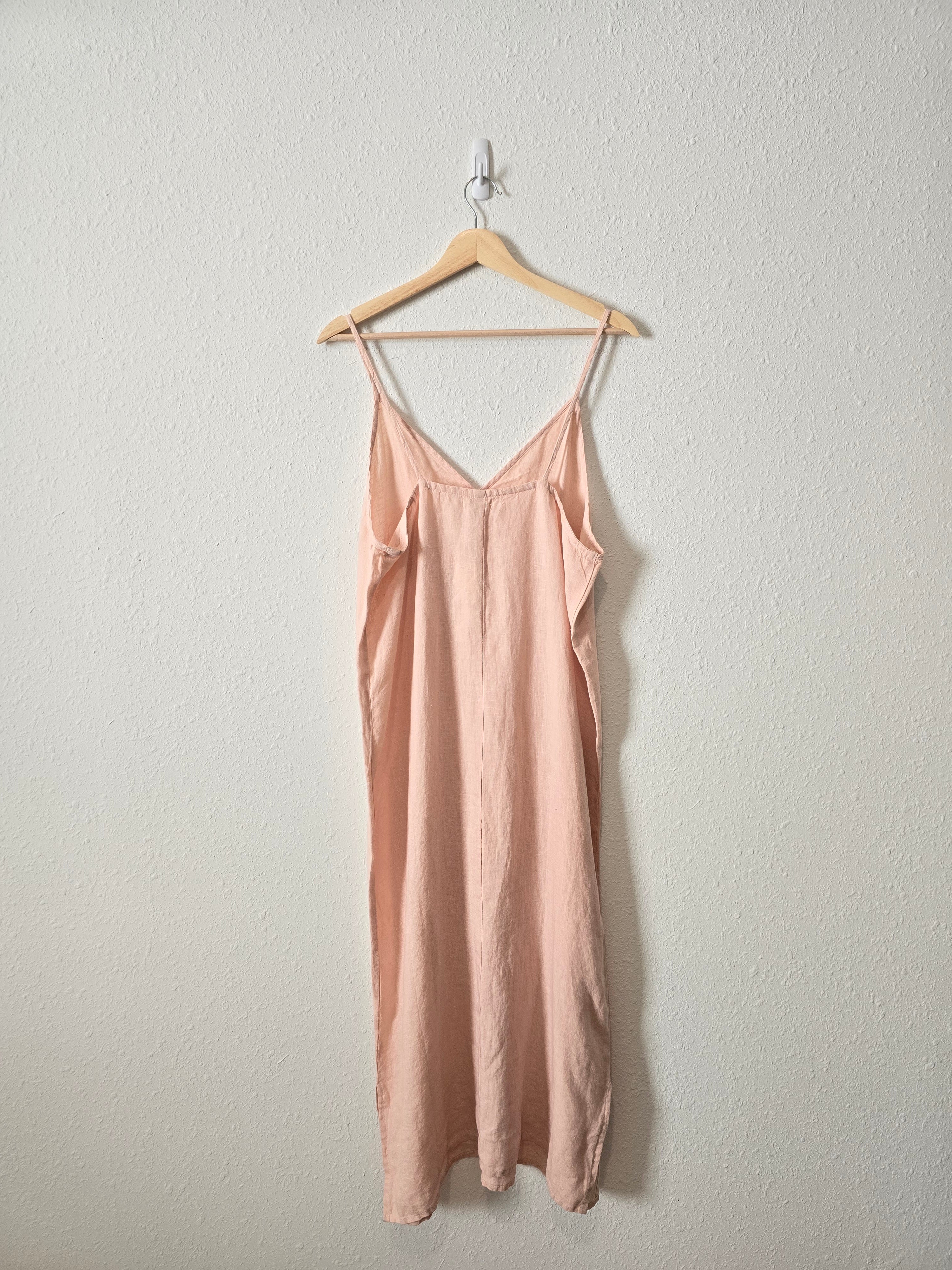 NEW Blush Linen Midi Dress (L)