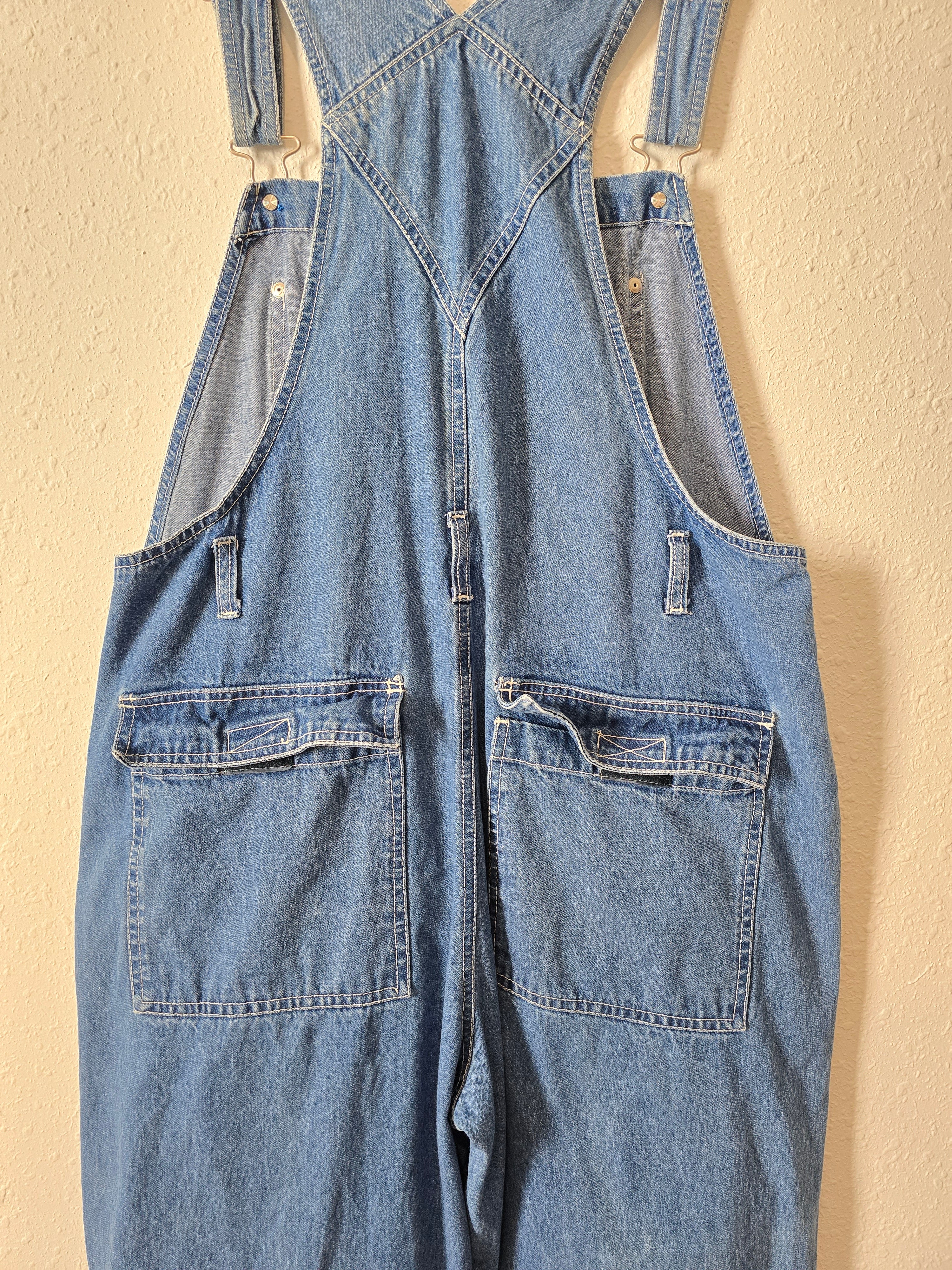 Vintage Denim Overalls (L)