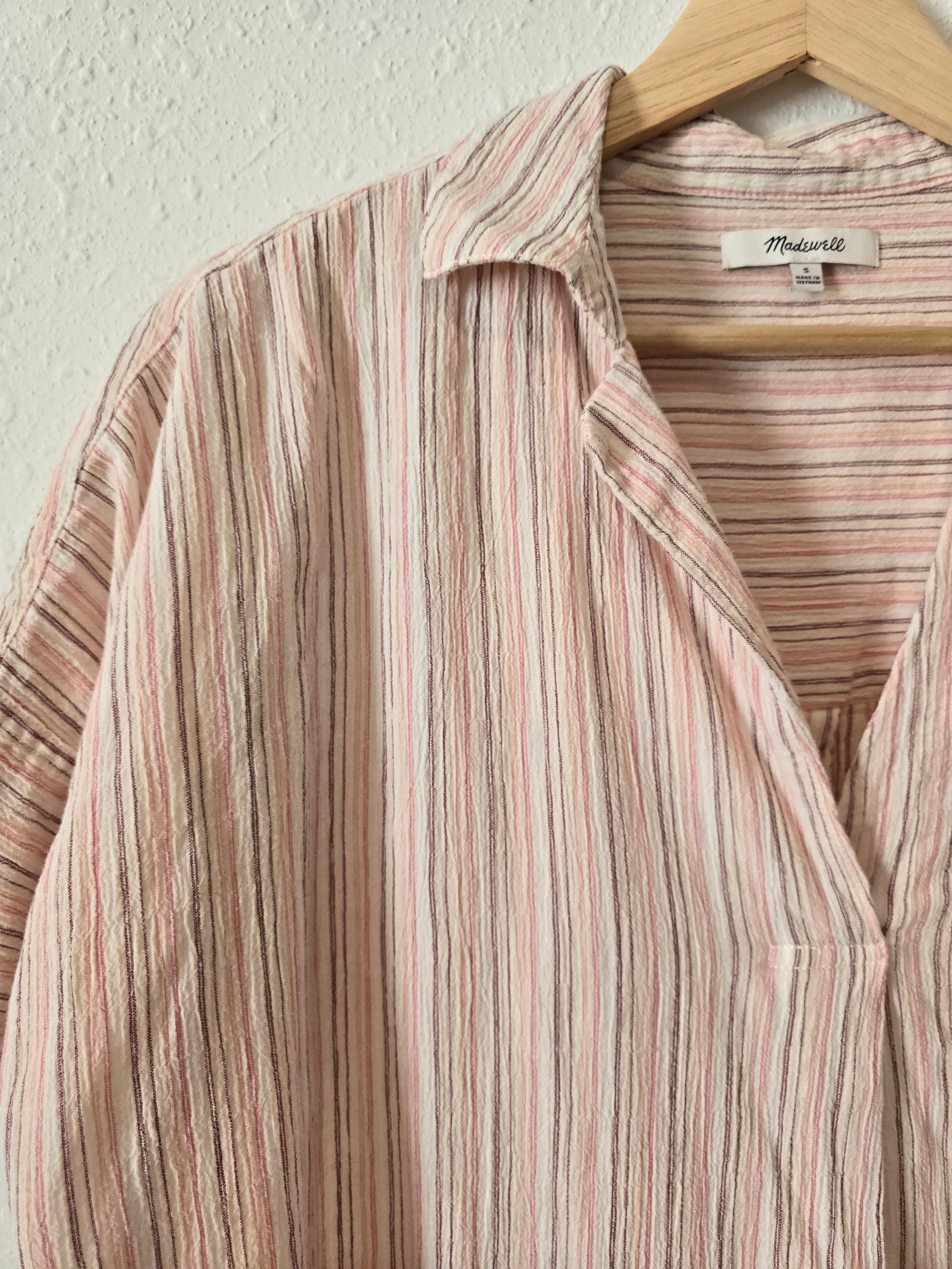 Madewell Striped Oversized Top (S)