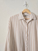 Neutral Striped Button Up (XL)