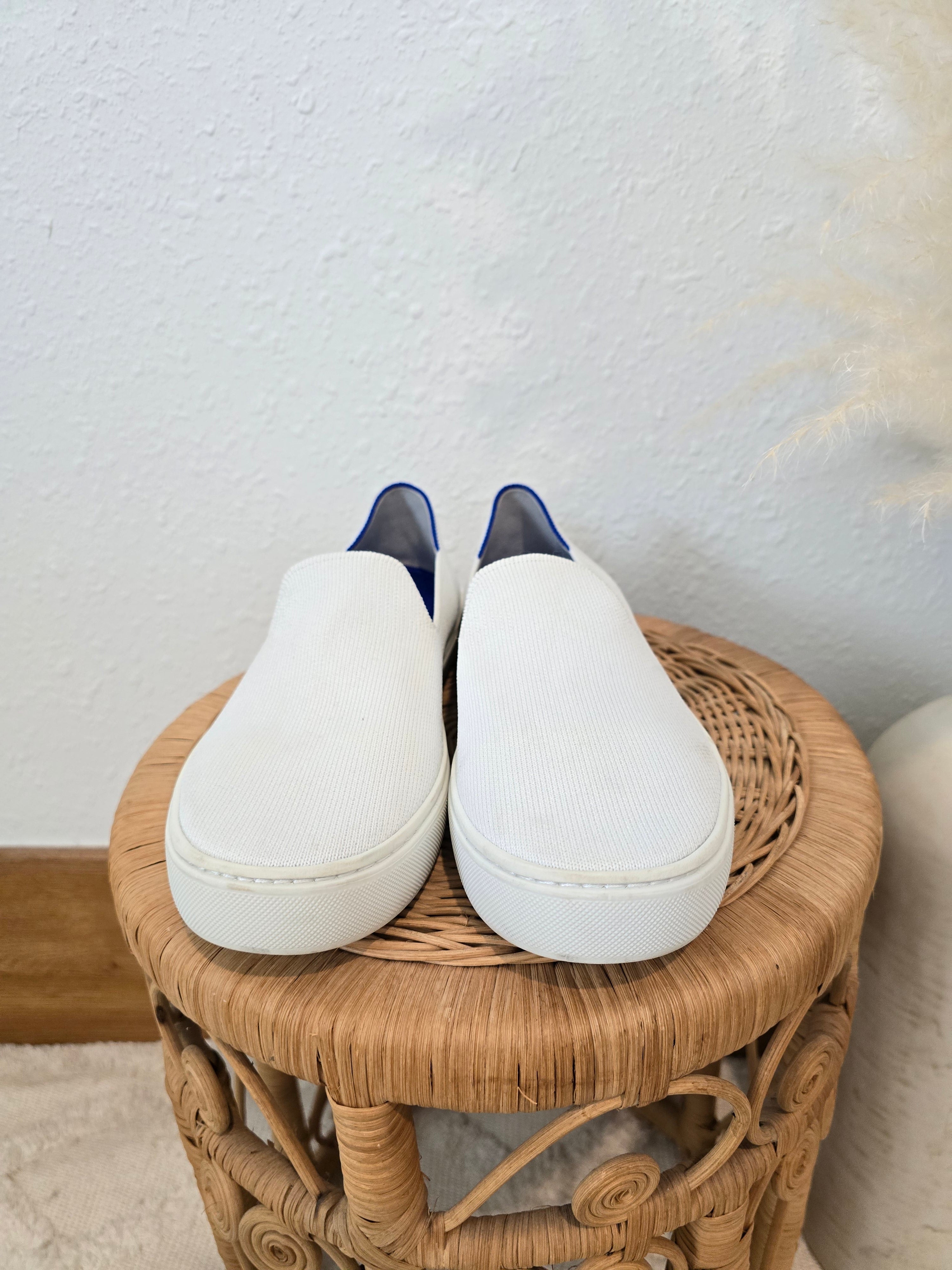 Rothy's White Slip On Sneakers (7.5)