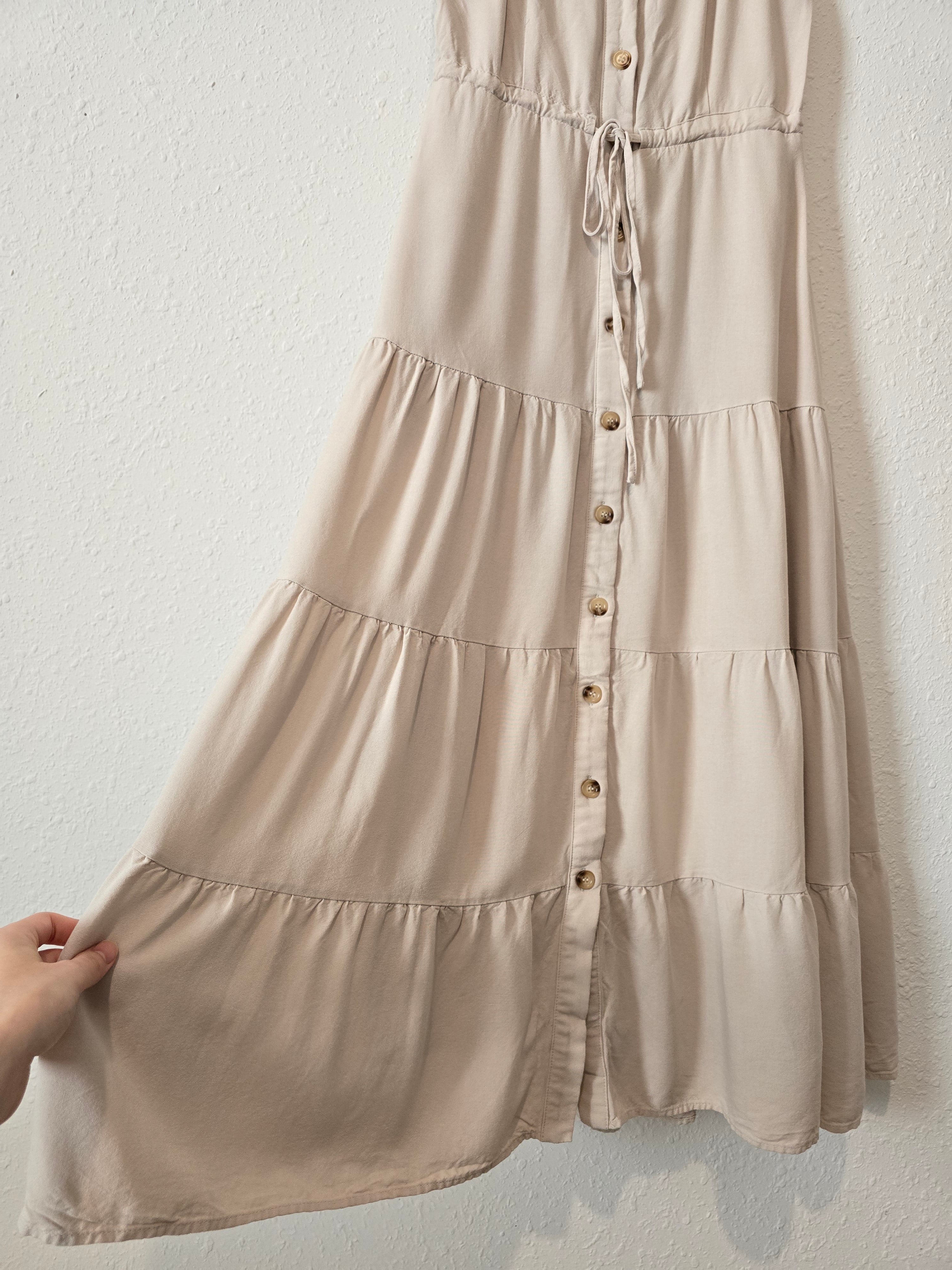 Lulus Linen Midi Dress (S)