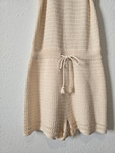 Load image into Gallery viewer, Cream Crochet Knit Romper (XS)
