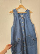 Vintage Denim Midi Dress (L)