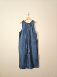 Vintage Denim Midi Dress (L)