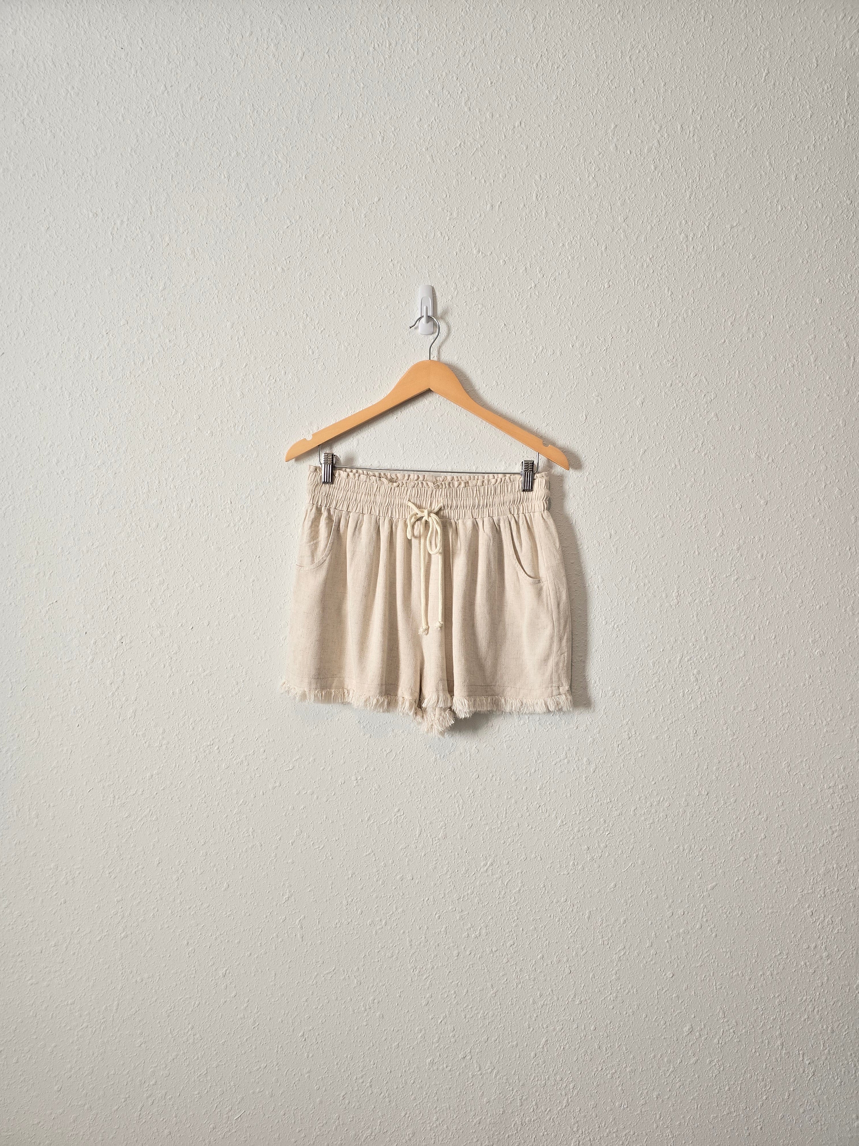 Promesa Neutral Linen Shorts (L)