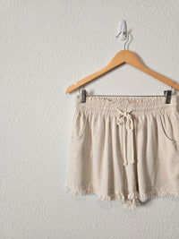 Promesa Neutral Linen Shorts (L)