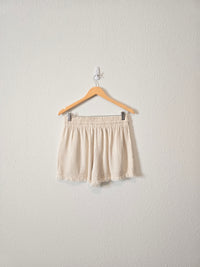 Promesa Neutral Linen Shorts (L)