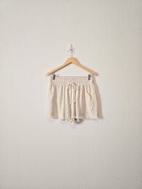 Promesa Neutral Linen Shorts (L)