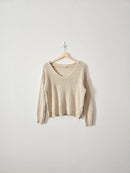 Gilli Neutral Knit Sweater (S)