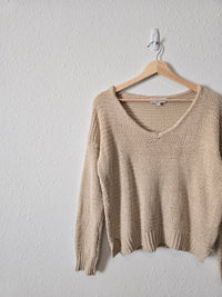 Gilli Neutral Knit Sweater (S)