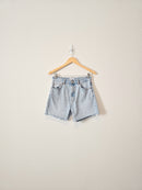 Zara Light Wash Denim Shorts (6)