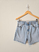 Zara Light Wash Denim Shorts (6)