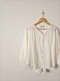 Zara Flowy Button Up Blouse (S)