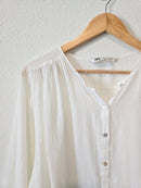 Zara Flowy Button Up Blouse (S)