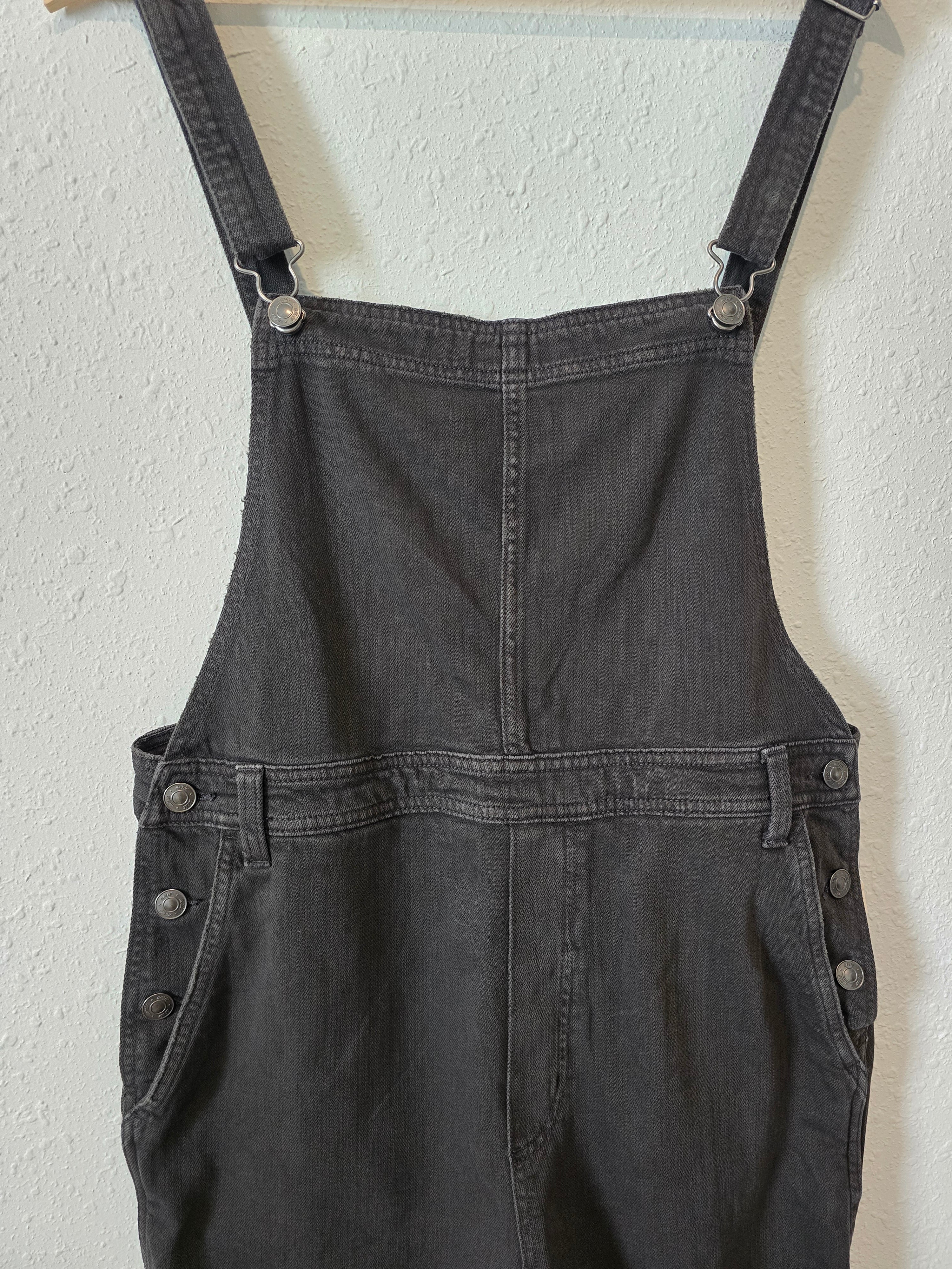 NEW Aerie Black Baggy Overalls (L)