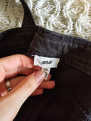 NEW Aerie Black Baggy Overalls (L)