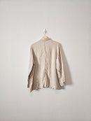 Oat Linen Button Up Jacket (XL)