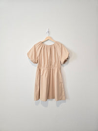 Very J Puff Sleeve Mini Dress (S)