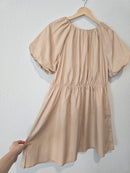 Very J Puff Sleeve Mini Dress (S)