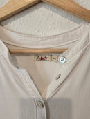 Faherty White Henley Top (M)