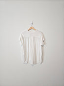 Faherty White Henley Top (M)