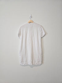 Faherty 100% Linen Mini Dress (S)