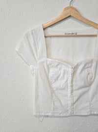 Abercrombie Corset Crop Top (S)