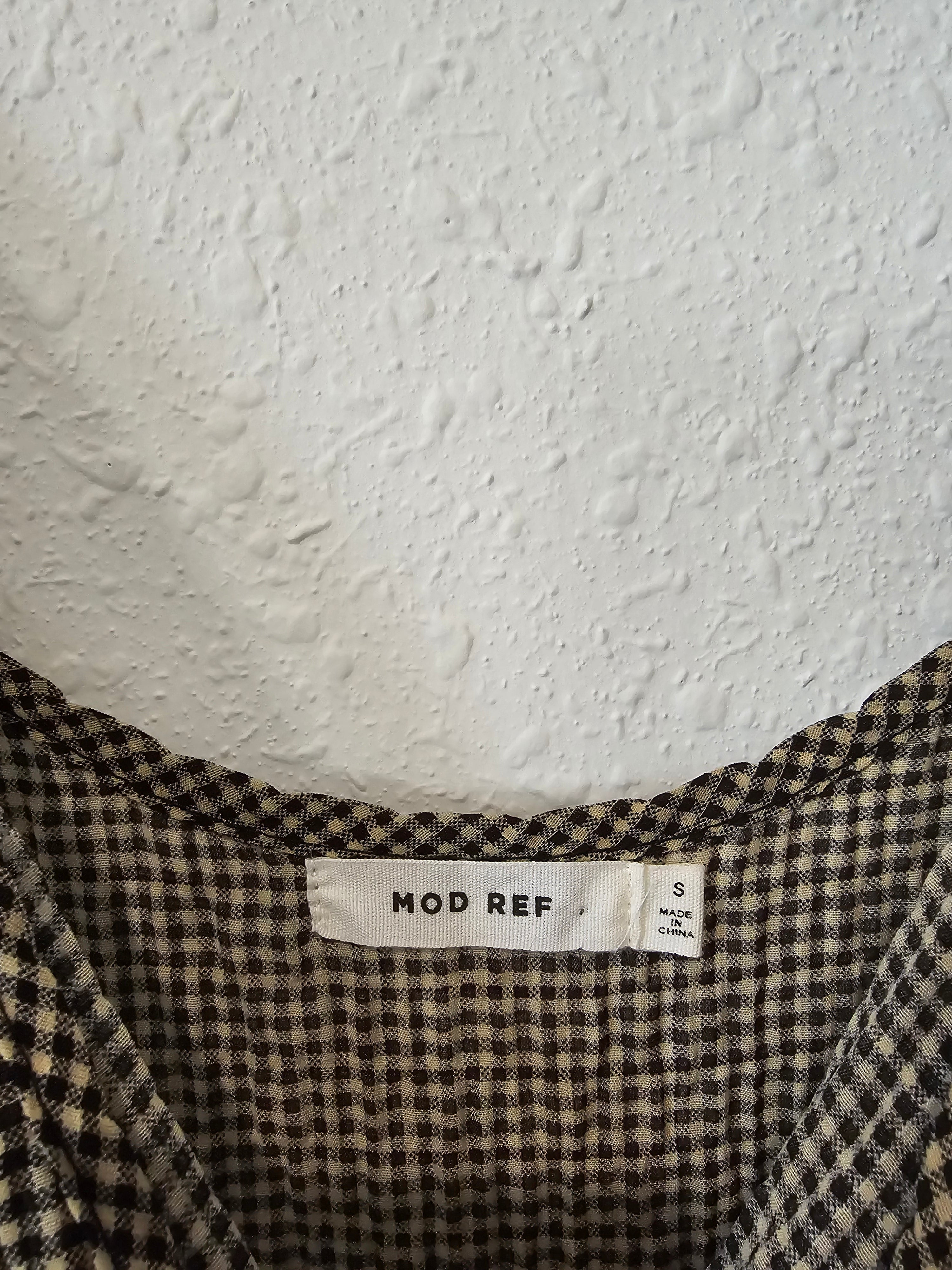 Mod Ref Gingham Midi Dress (S)