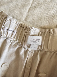 Loft High Rise Linen Shorts (L)