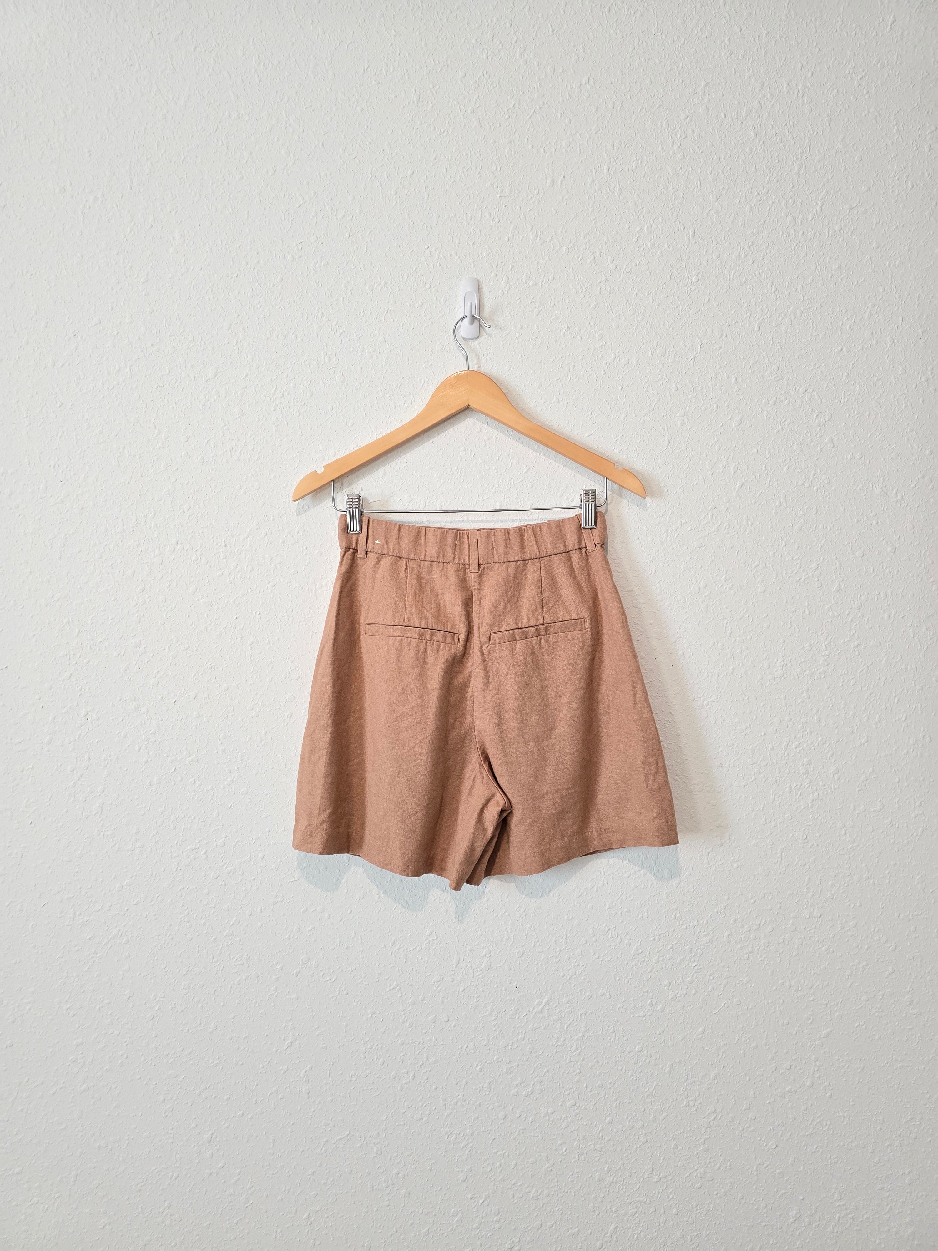 NEW Abercrombie Brown Linen Shorts (XS)