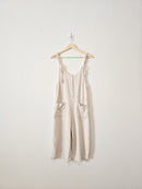 Linen Blend Cropped Jumpsuit (S)