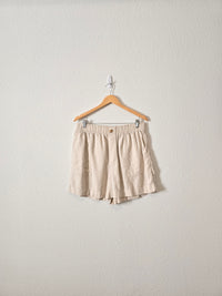 Loft High Rise Linen Shorts (L)