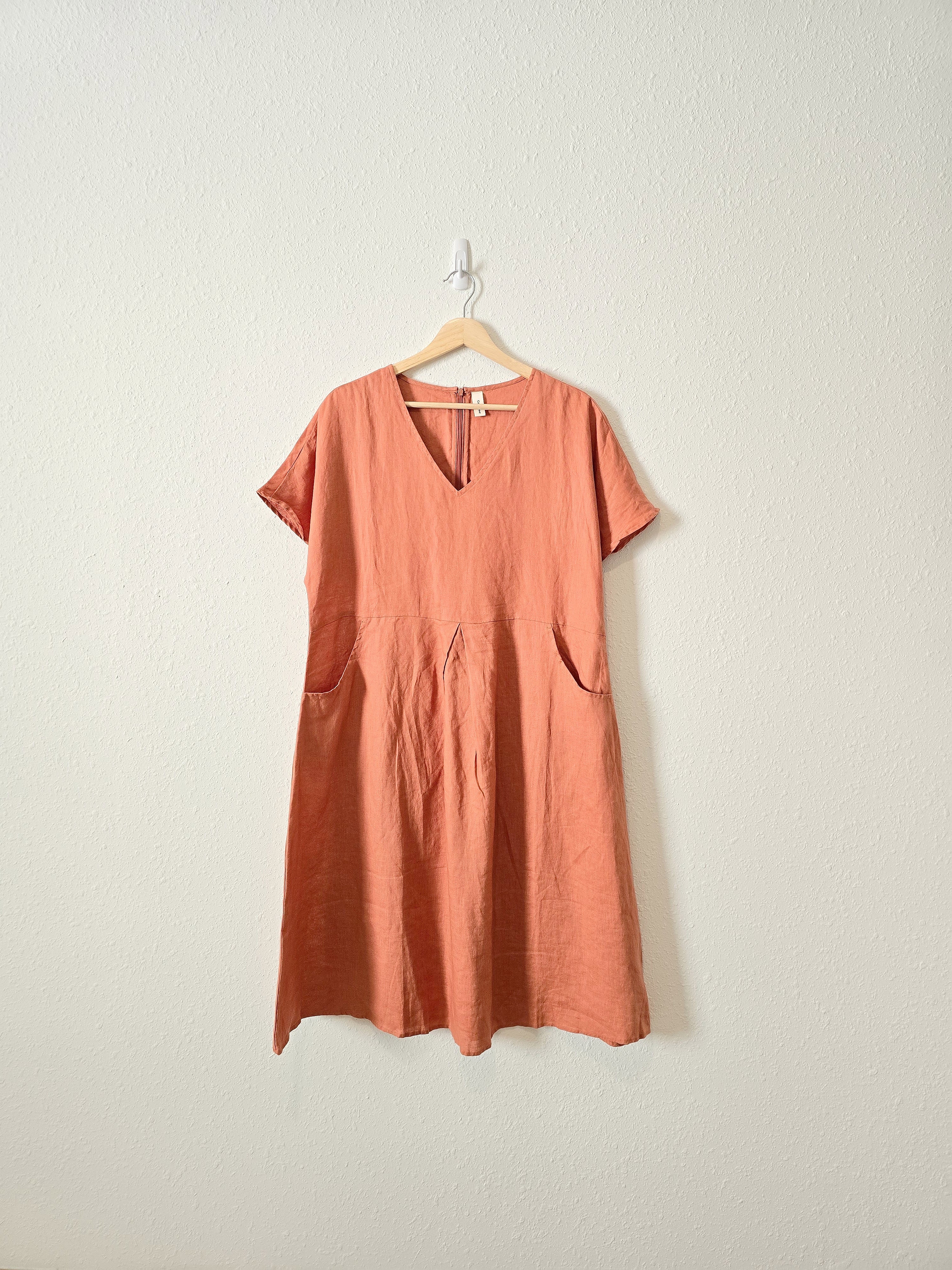 Grae Cove 100% Linen Midi Dress (L)