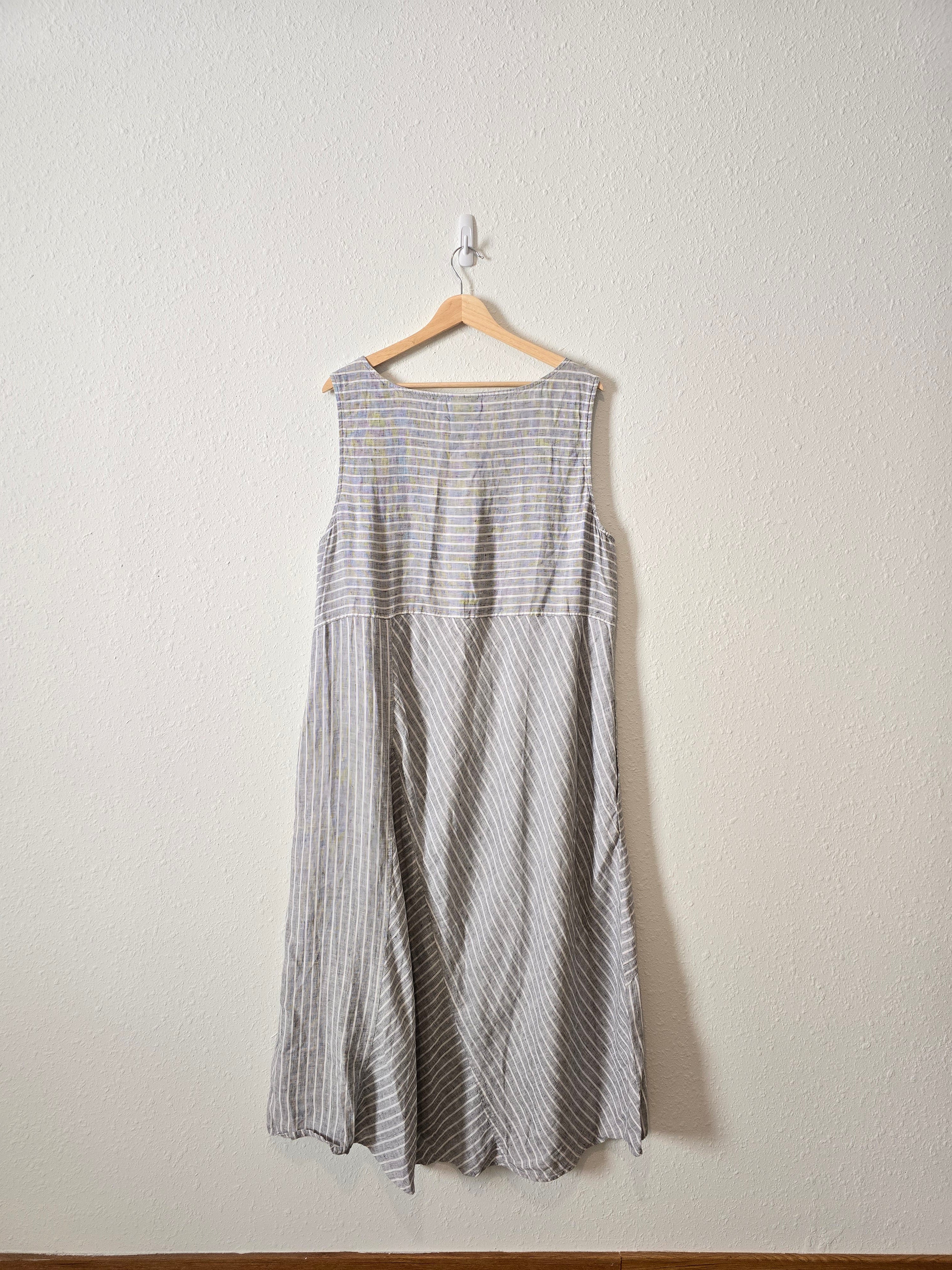 J.Jill Linen Striped Maxi Dress (2X)