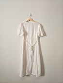 Linen Button Up Midi Dress (M)