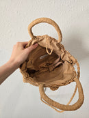 Straw Circle Crossbody Bag