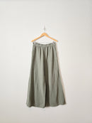 Aerie Olive Wide Leg Gauze Pants (L)