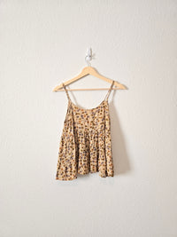 Boutique Floral Button Up Tank (M)