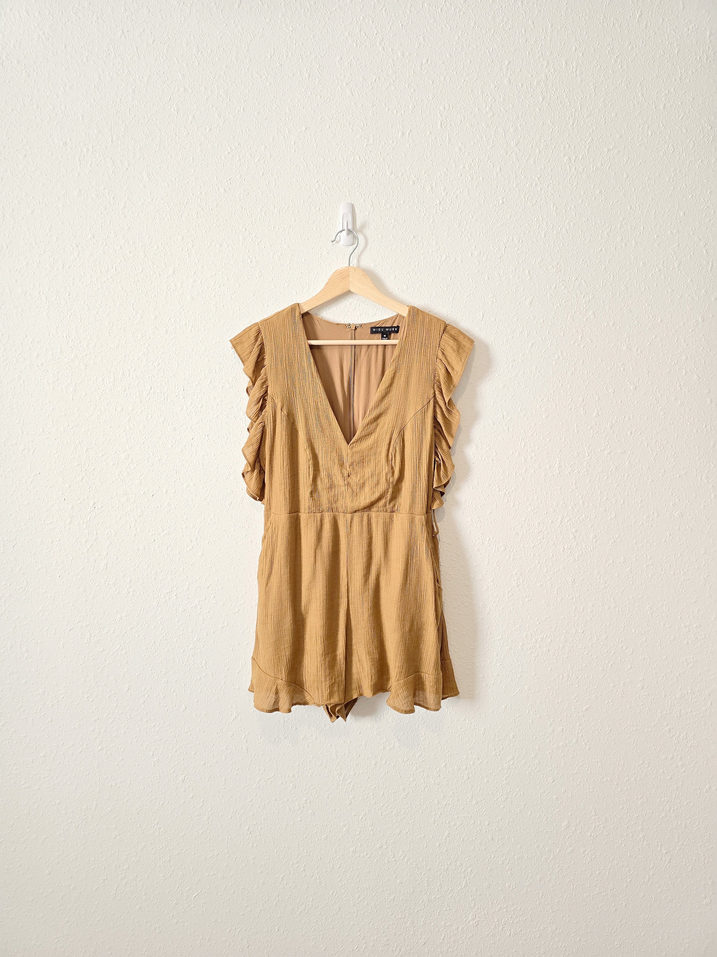 Miou Muse Mustard Romper (M)