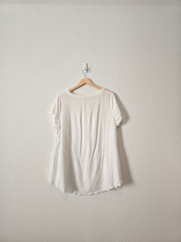 Umgee Oversized Linen Top (M)