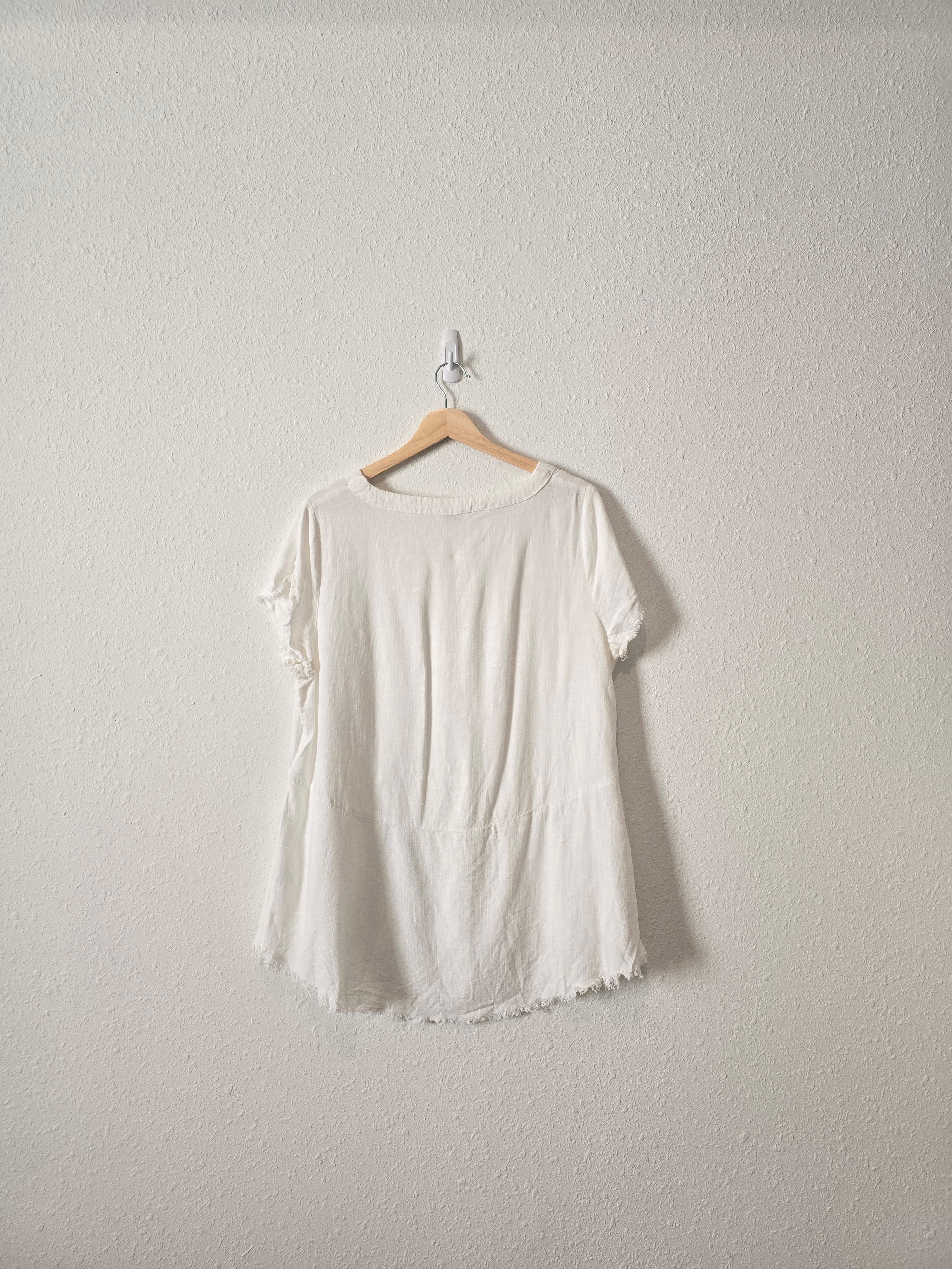 Umgee Oversized Linen Top (M)