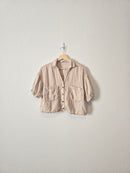 Zara 100% Linen Button Up (S)