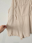 Ci Sono Neutral Linen Shortalls (S)