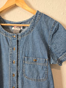 Vintage Denim Button Up Dress (S/M)